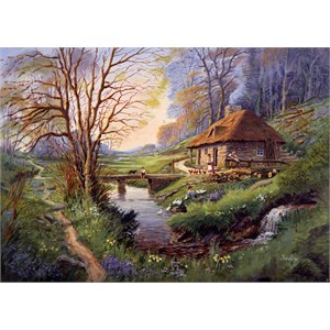 Falcon (11243) - "Cottage in the Woods" - 1000 brikker puslespil