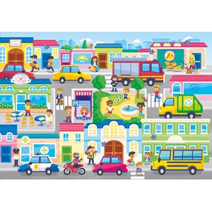 Clementoni (27114) - "In the City" - 104 brikker puslespil