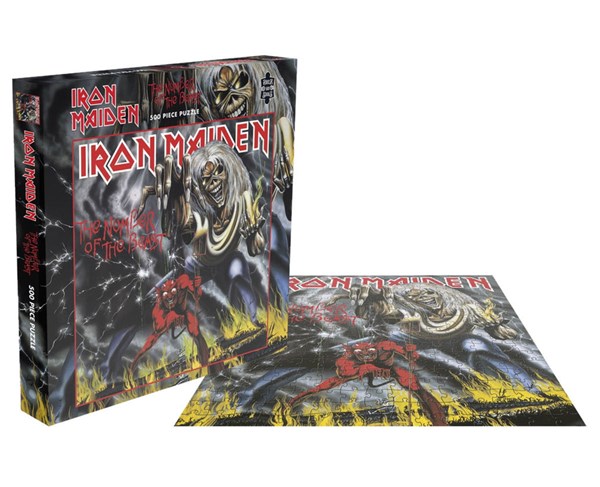 Rock Saw (RSAW001PZ) - "Iron Maiden, The Number Of The Beast" - 500 brikker puslespil
