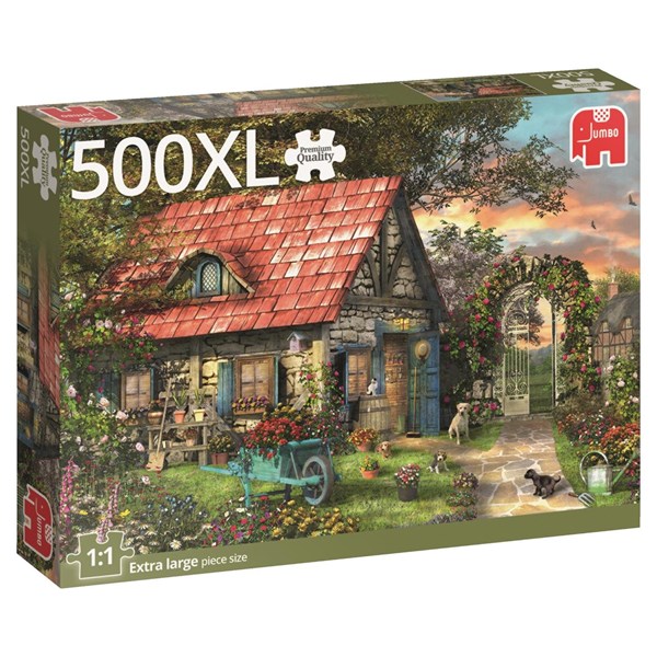 Jumbo (18529) - "Garden Shed" - 500 brikker puslespil