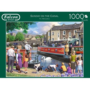 Falcon (11206) - Victor McLindon: "Sunday on The Canal" - 1000 brikker puslespil