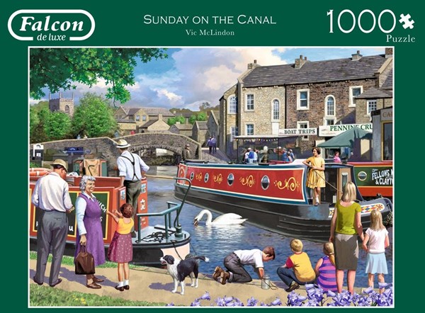 Falcon (11206) - Victor McLindon: "Sunday on The Canal" - 1000 brikker puslespil