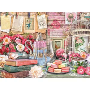 Ravensburger (14838) - "Vintage Tea Party" - 500 brikker puslespil
