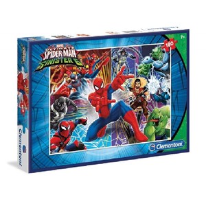 Clementoni (07340) - "Spider Man" - 180 brikker puslespil