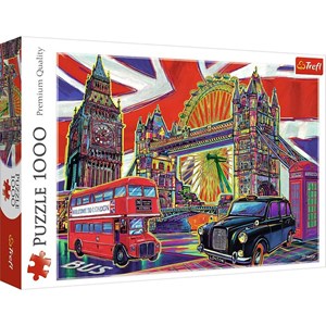 Trefl (10525) - "Colours of London" - 1000 brikker puslespil