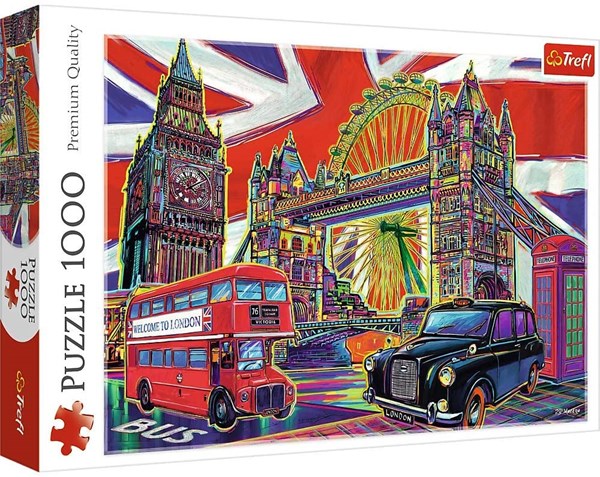 Trefl (10525) - "Colours of London" - 1000 brikker puslespil