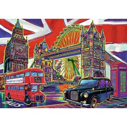 Trefl (10525) - "Colours of London" - 1000 brikker puslespil