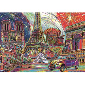 Trefl (10524) - "Colours of Paris" - 1000 brikker puslespil