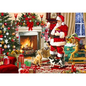 Bluebird Puzzle (70075) - "Santa Interior" - 500 brikker puslespil