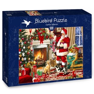 Bluebird Puzzle (70075) - "Santa Interior" - 500 brikker puslespil