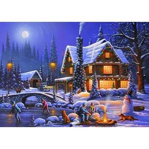 Bluebird Puzzle (70094) - "Holiday Spirit" - 500 brikker puslespil