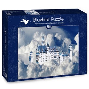 Bluebird Puzzle (70036) - "Neuschwanstein Castle in Clouds" - 500 brikker puslespil