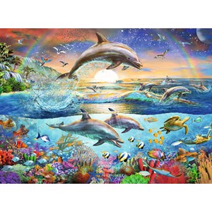 Ravensburger (12895) - "Dolphin Paradise" - 300 brikker puslespil