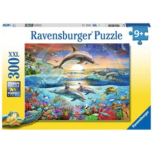 Ravensburger (12895) - "Dolphin Paradise" - 300 brikker puslespil