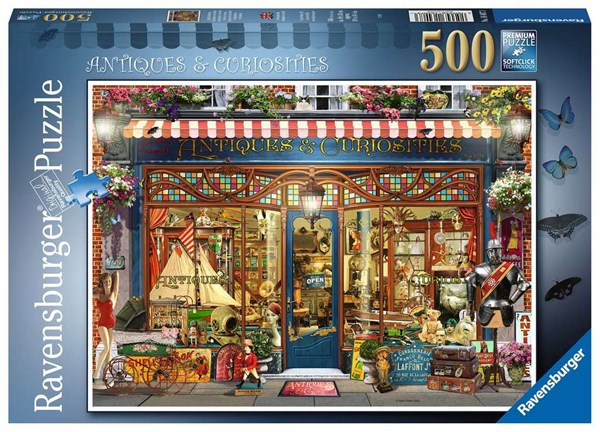 Ravensburger (16407) - "Antiques & Curiosities" - 500 brikker puslespil