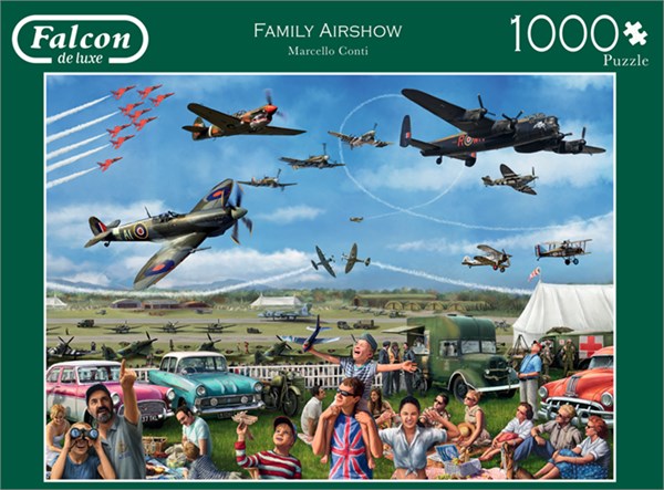 Falcon (11195) - Marcello Corti: "Family Airshow" - 1000 brikker puslespil