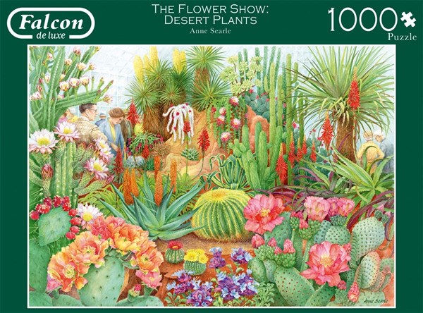 Falcon (11254) - Anne Searle: "The Flower Show, Desert Plants" - 1000 brikker puslespil