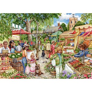 Falcon (11244) - Debbie Cook: "Farmer's Market" - 1000 brikker puslespil