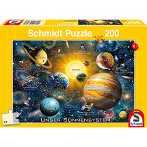 Schmidt Spiele (56308) - "Our Solar System" - 200 brikker puslespil