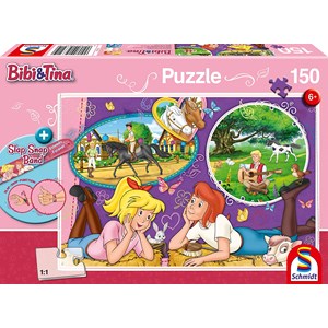 Schmidt Spiele (56321) - "Bibi and Tina, Girlfriends Forever" - 150 brikker puslespil