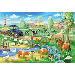 Schmidt Spiele (56353) - "Farmyard" - 48 brikker puslespil