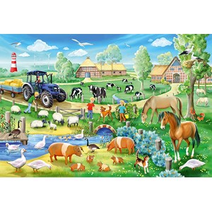 Schmidt Spiele (56353) - "Farmyard" - 48 brikker puslespil