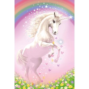 Schmidt Spiele (56354) - "Pink Unicorn" - 150 brikker puslespil