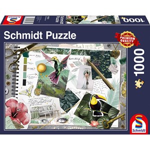 Schmidt Spiele (58354) - "Mood Board" - 1000 brikker puslespil