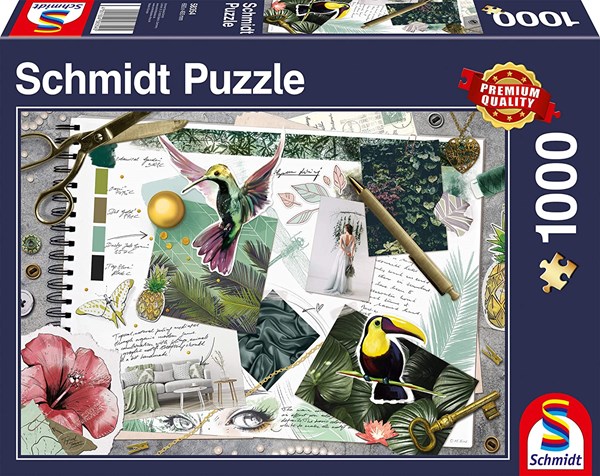 Schmidt Spiele (58354) - "Mood Board" - 1000 brikker puslespil