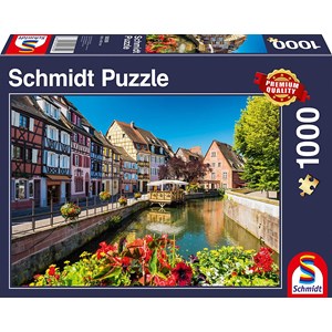 Schmidt Spiele (58359) - "Little Village" - 1000 brikker puslespil