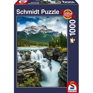 Schmidt Spiele (58360) - "Athabasca Falls, Canada" - 1000 brikker puslespil