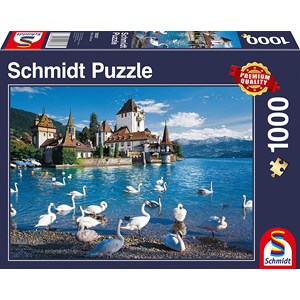 Schmidt Spiele (58367) - "Swans Shore" - 1000 brikker puslespil