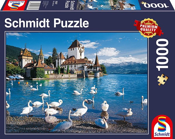 Schmidt Spiele (58367) - "Swans Shore" - 1000 brikker puslespil