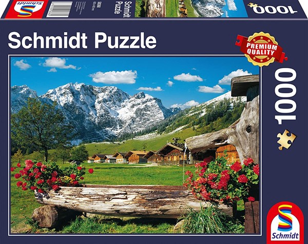 Schmidt Spiele (58368) - "Mountain View Idyll" - 1000 brikker puslespil