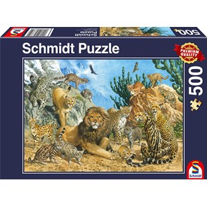 Schmidt Spiele (58372) - "Big Cats" - 500 brikker puslespil