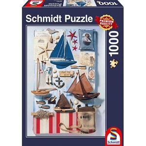 Schmidt Spiele (58381) - "Maritimes Potpourri" - 1000 brikker puslespil