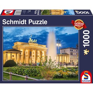 Schmidt Spiele (58385) - "Brandenburg Gate, Berlin" - 1000 brikker puslespil