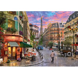 Schmidt Spiele (58387) - "Street to The Eiffel Tower" - 1000 brikker puslespil