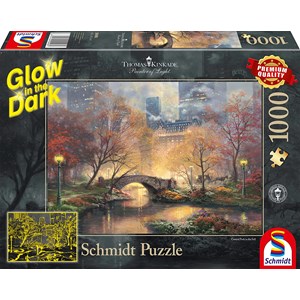 Schmidt Spiele (59496) - Thomas Kinkade: "Central Park in Autumn" - 1000 brikker puslespil