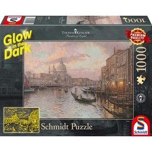 Schmidt Spiele (59499) - Thomas Kinkade: "In The Streets of Venice" - 1000 brikker puslespil