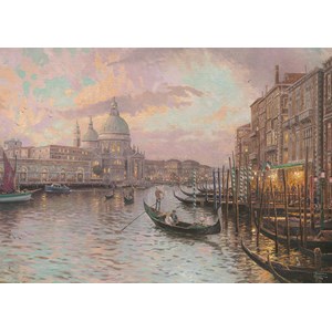 Schmidt Spiele (59499) - Thomas Kinkade: "In The Streets of Venice" - 1000 brikker puslespil
