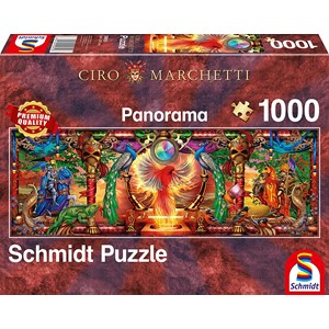 Schmidt Spiele (59615) - Ciro Marchetti: "In the Kingdom of the Firebird" - 1000 brikker puslespil