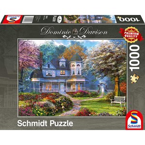 Schmidt Spiele (59616) - Dominic Davison: "Victorian Manor" - 1000 brikker puslespil