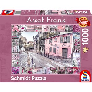 Schmidt Spiele (59630) - Assaf Frank: "Romantic Travel" - 1000 brikker puslespil