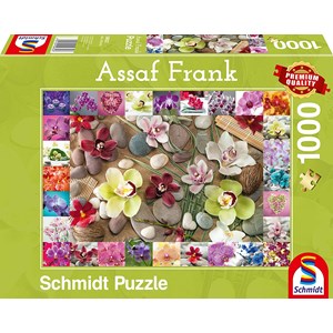 Schmidt Spiele (59632) - Assaf Frank: "Orchids" - 1000 brikker puslespil