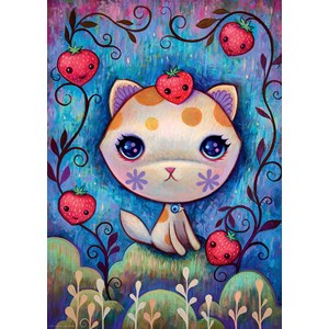 Heye (29895) - Jeremiah Ketner: "Strawberry Kitty" - 1000 brikker puslespil