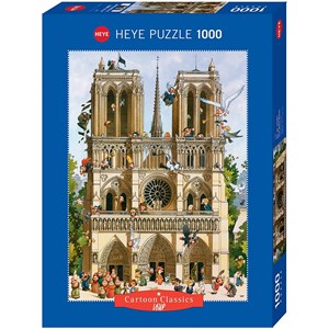 Heye (29905) - Jean-Jacques Loup: "Vive Notre Dame!" - 1000 brikker puslespil