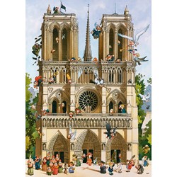 Heye (29905) - Jean-Jacques Loup: "Vive Notre Dame!" - 1000 brikker puslespil