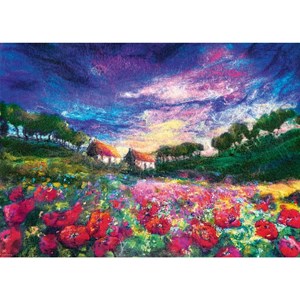Heye (29917) - "Sundown Poppies" - 1000 brikker puslespil