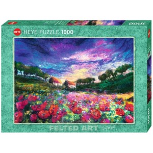 Heye (29917) - "Sundown Poppies" - 1000 brikker puslespil